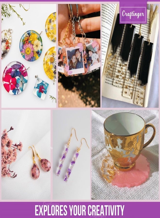 Craftinger Cryastal Clear All In One Epoxy Resin 3:1 Mixing Ratio For Resin Art (900 Gm) - Image 4